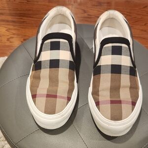 Burberry Checkered Slip-On Sneakers